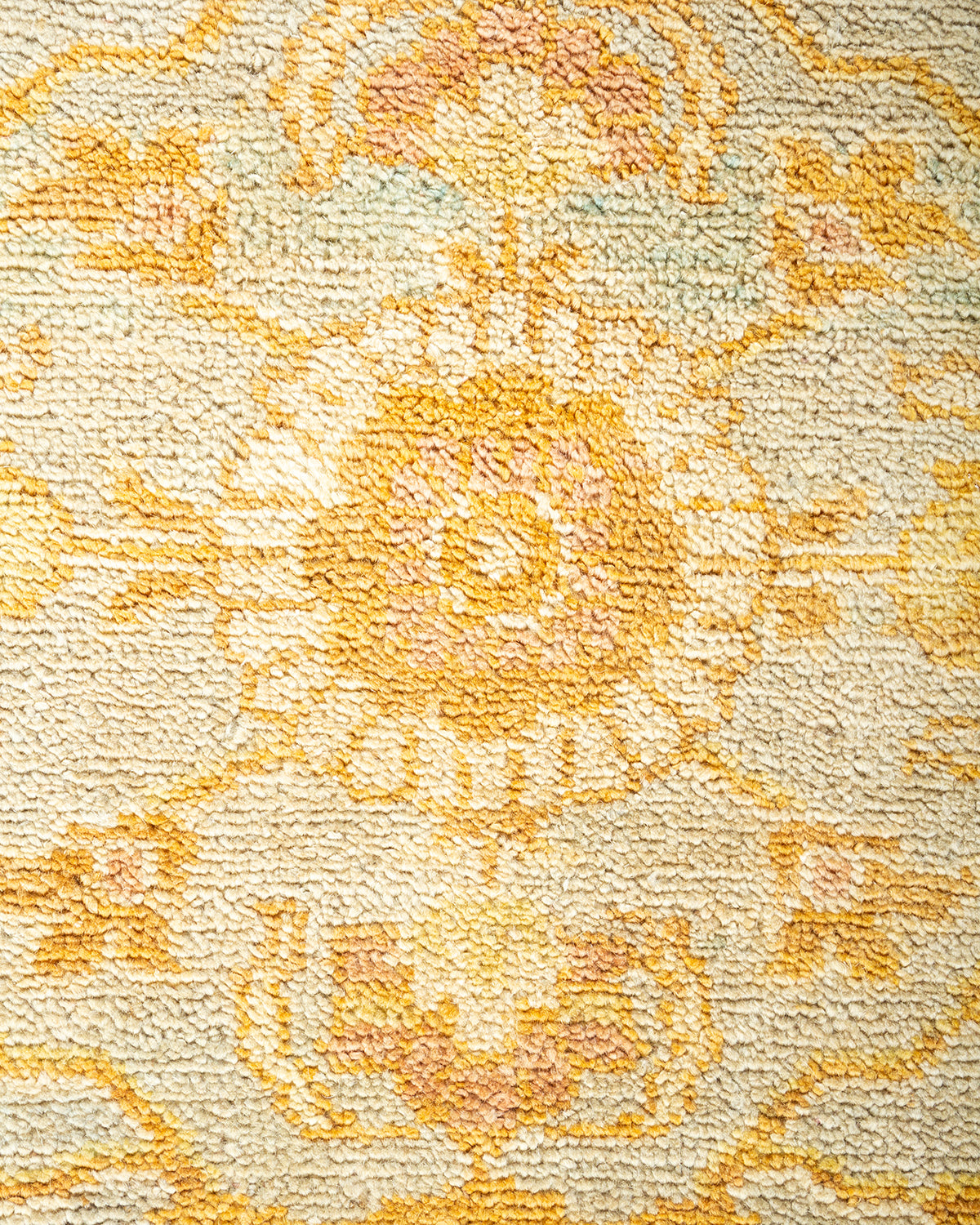 Eclectic, One-of-a-Kind Hand-Knotted Area Rug - Light Blue, 8' 1" x 10' 4"