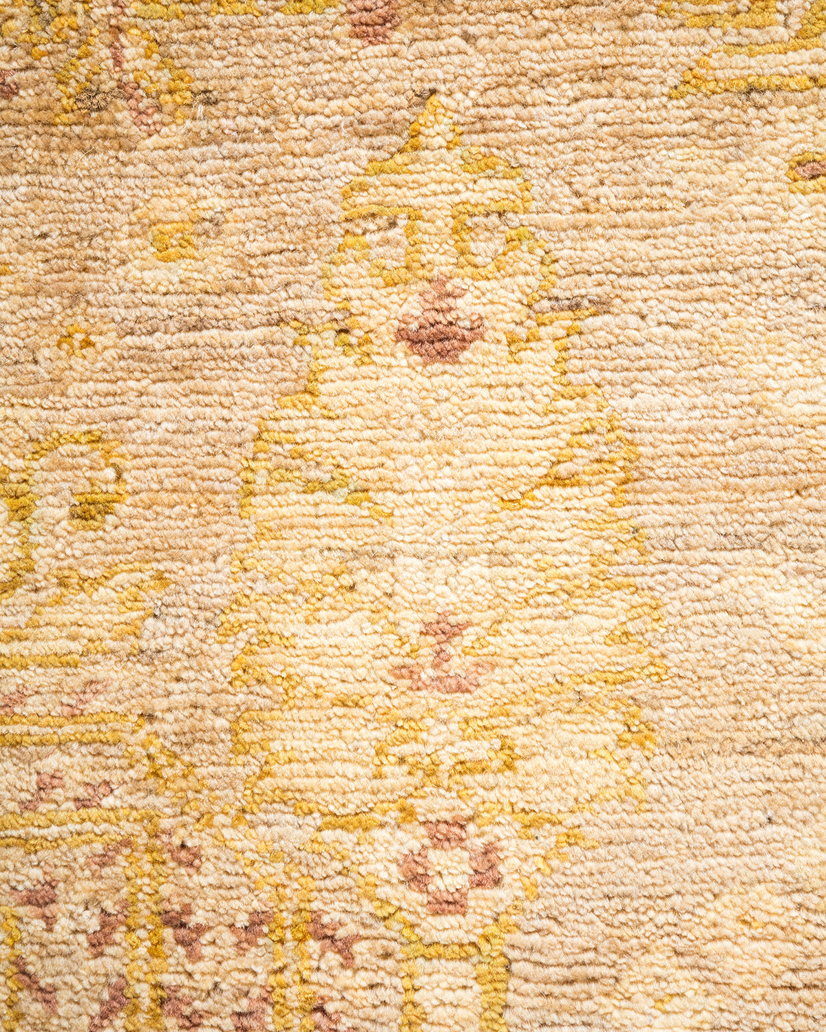 Eclectic, One-of-a-Kind Hand-Knotted Area Rug - Ivory, 6' 2" x 9' 1"