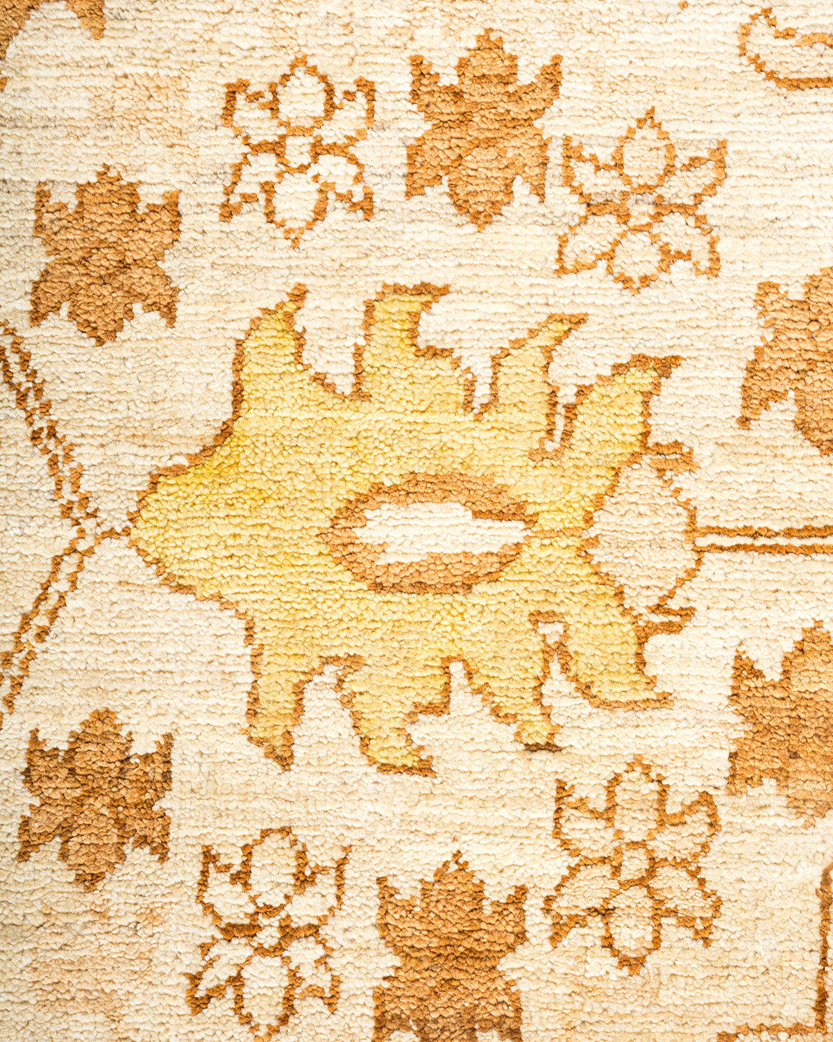 Eclectic, One-of-a-Kind Hand-Knotted Area Rug - Ivory, 6' 3" x 9' 0"