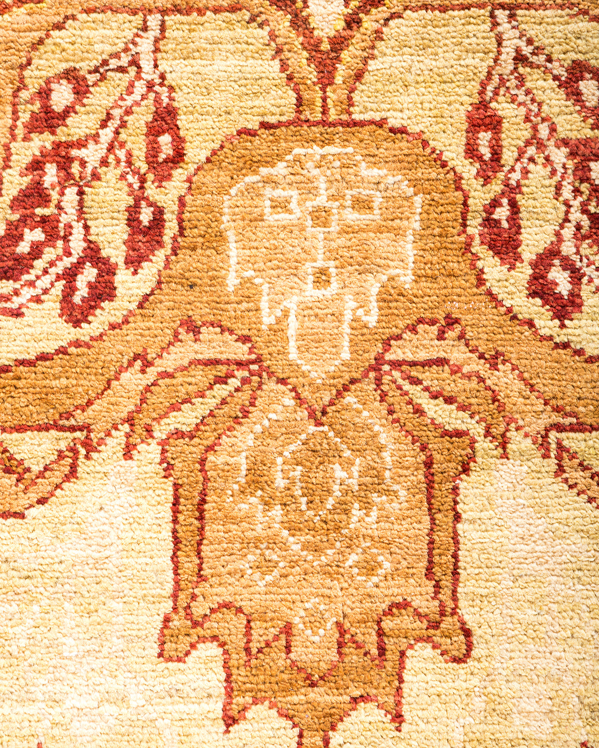 Eclectic, One-of-a-Kind Hand-Knotted Area Rug - Yellow, 6' 3" x 9' 3"