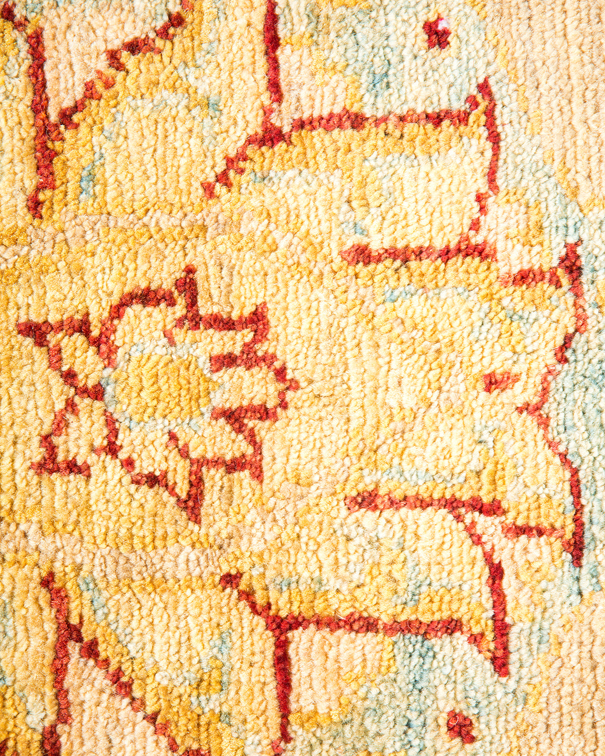 Eclectic, One-of-a-Kind Hand-Knotted Area Rug - Ivory, 6' 5" x 8' 10"