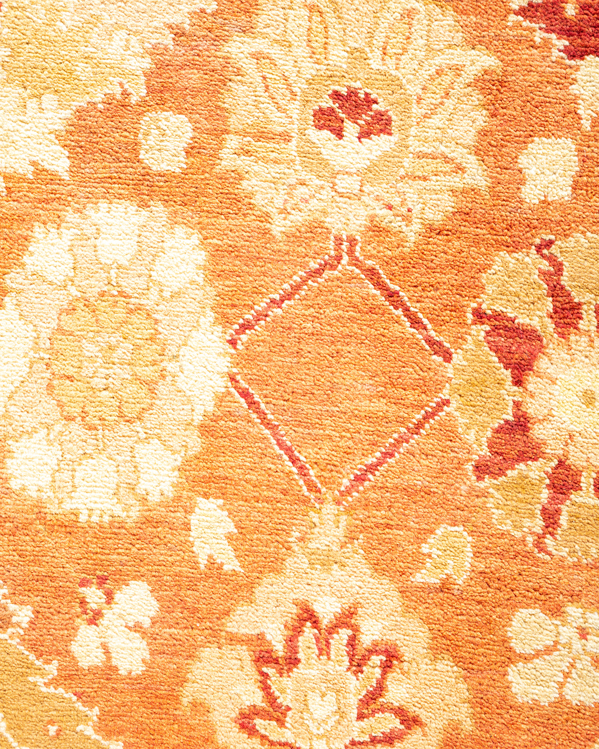 Eclectic, One-of-a-Kind Hand-Knotted Area Rug - Yellow, 8' 2" x 10' 5"
