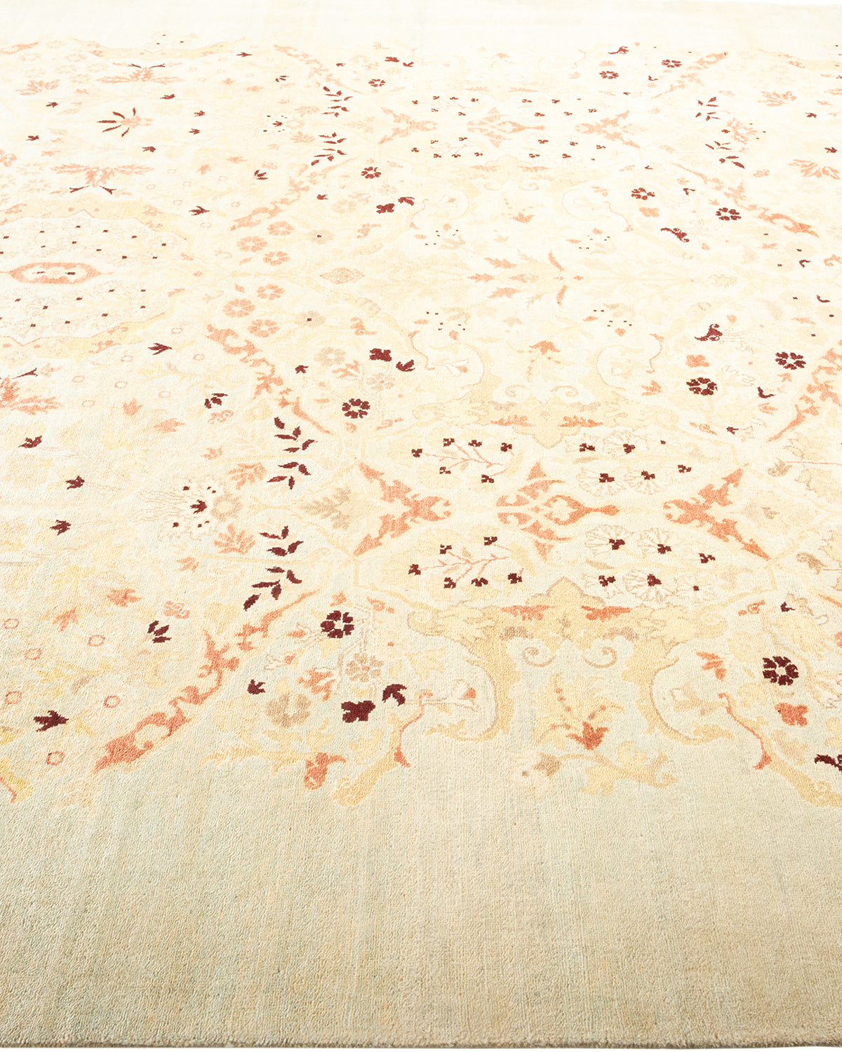 Eclectic, One-of-a-Kind Hand-Knotted Area Rug - Ivory, 8' 0" x 9' 7"