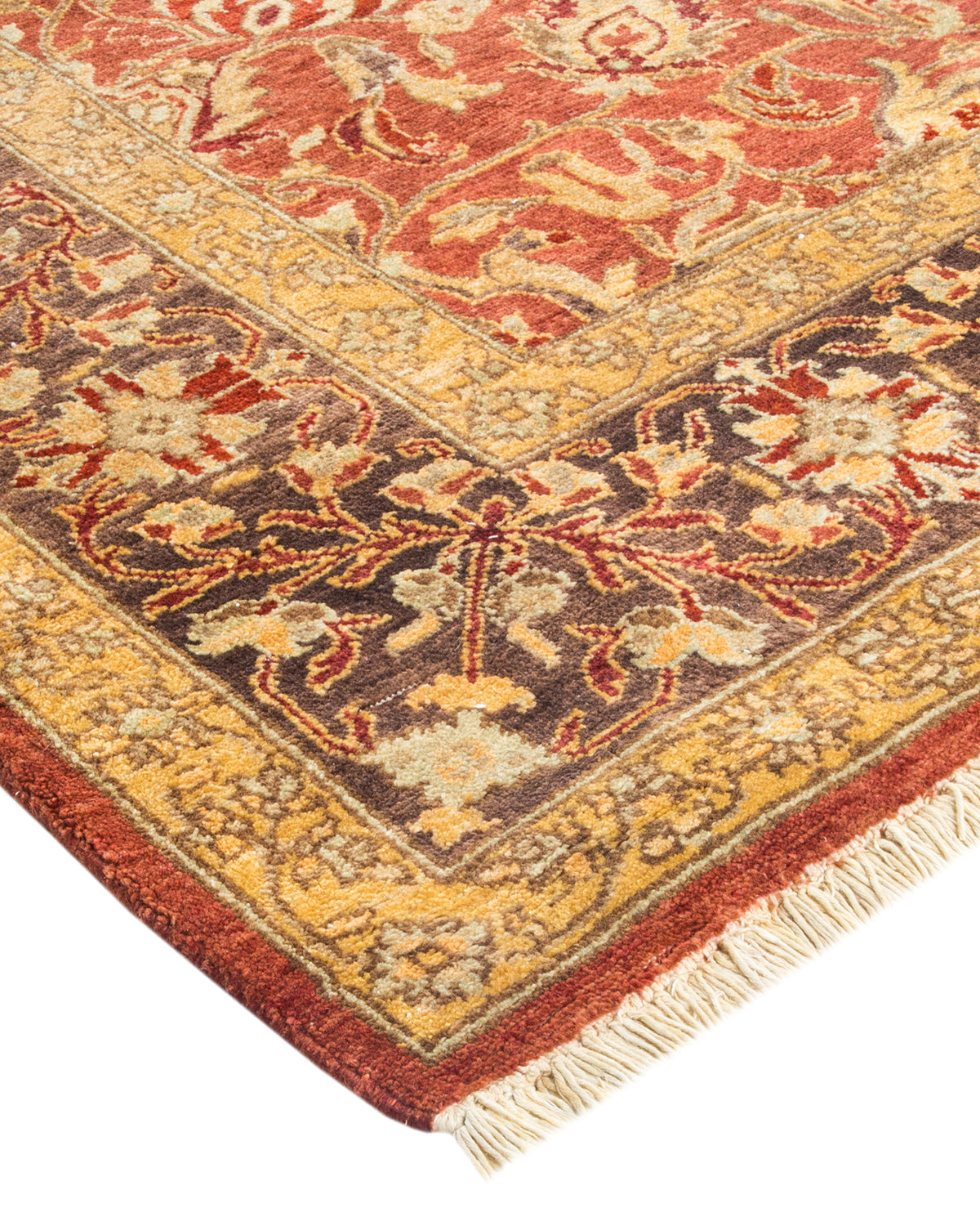 Eclectic, One-of-a-Kind Hand-Knotted Area Rug - Pink, 6' 2" x 8' 6"