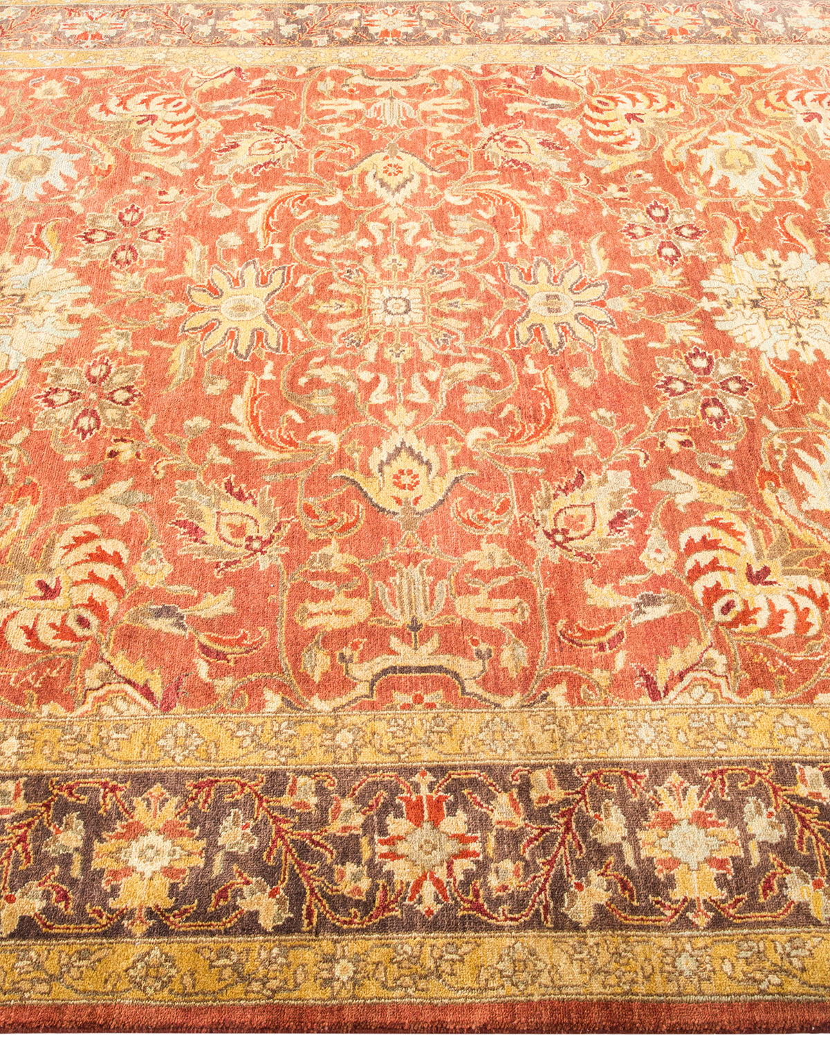 Eclectic, One-of-a-Kind Hand-Knotted Area Rug - Pink, 6' 2" x 8' 6"