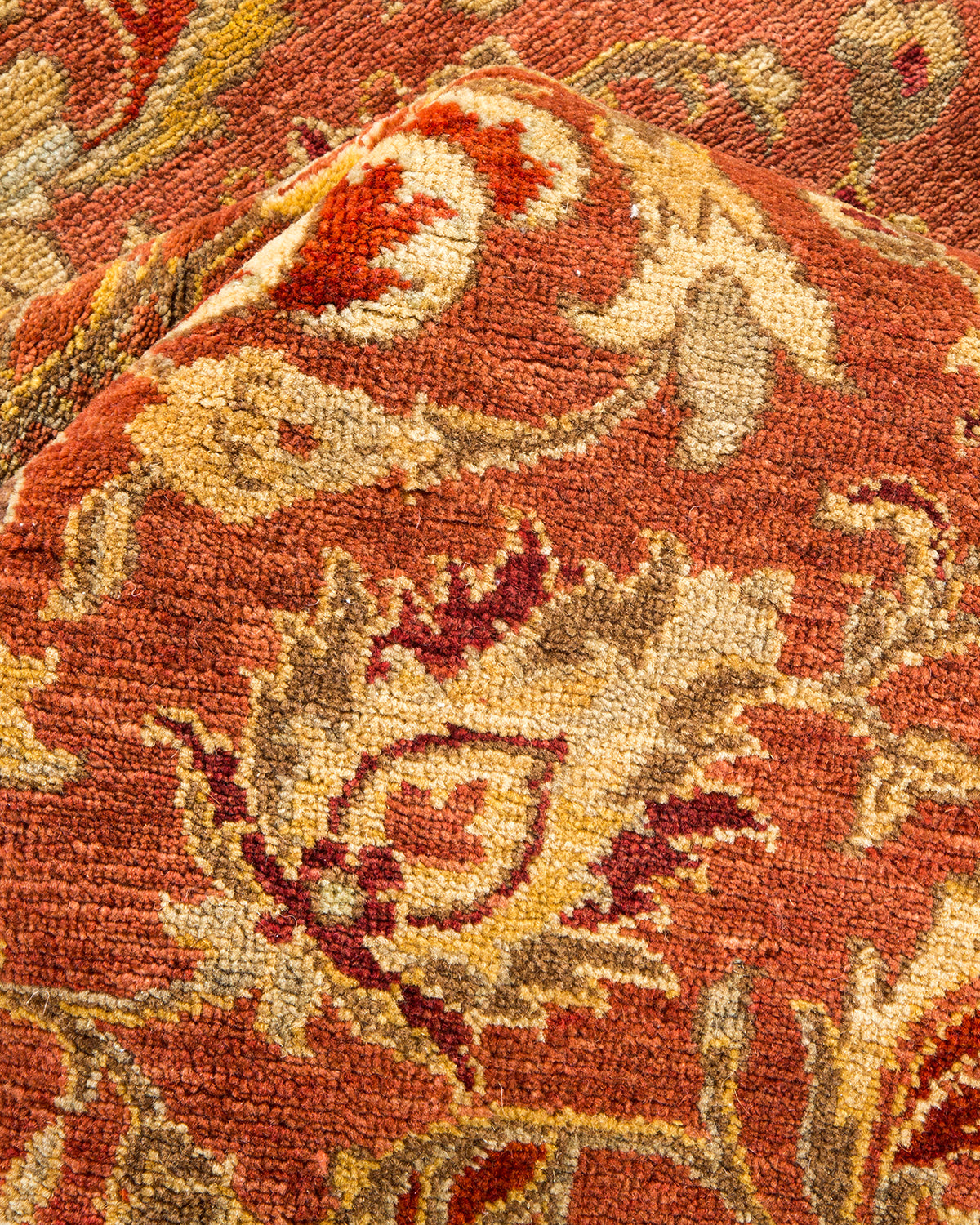 Eclectic, One-of-a-Kind Hand-Knotted Area Rug - Pink, 6' 2" x 8' 6"