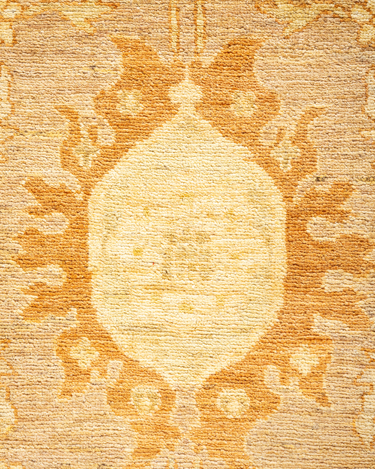 Eclectic, One-of-a-Kind Hand-Knotted Area Rug - Yellow, 8' 0" x 10' 6"