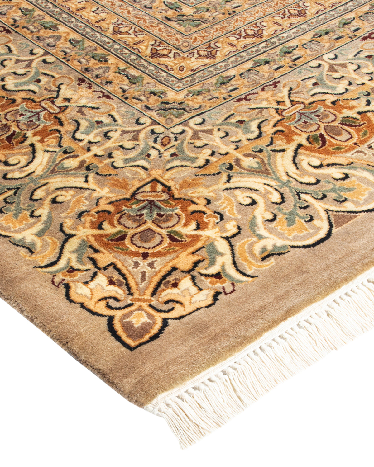 Mogul, One-of-a-Kind Hand-Knotted Area Rug - Ivory, 9' 4" x 10' 1"