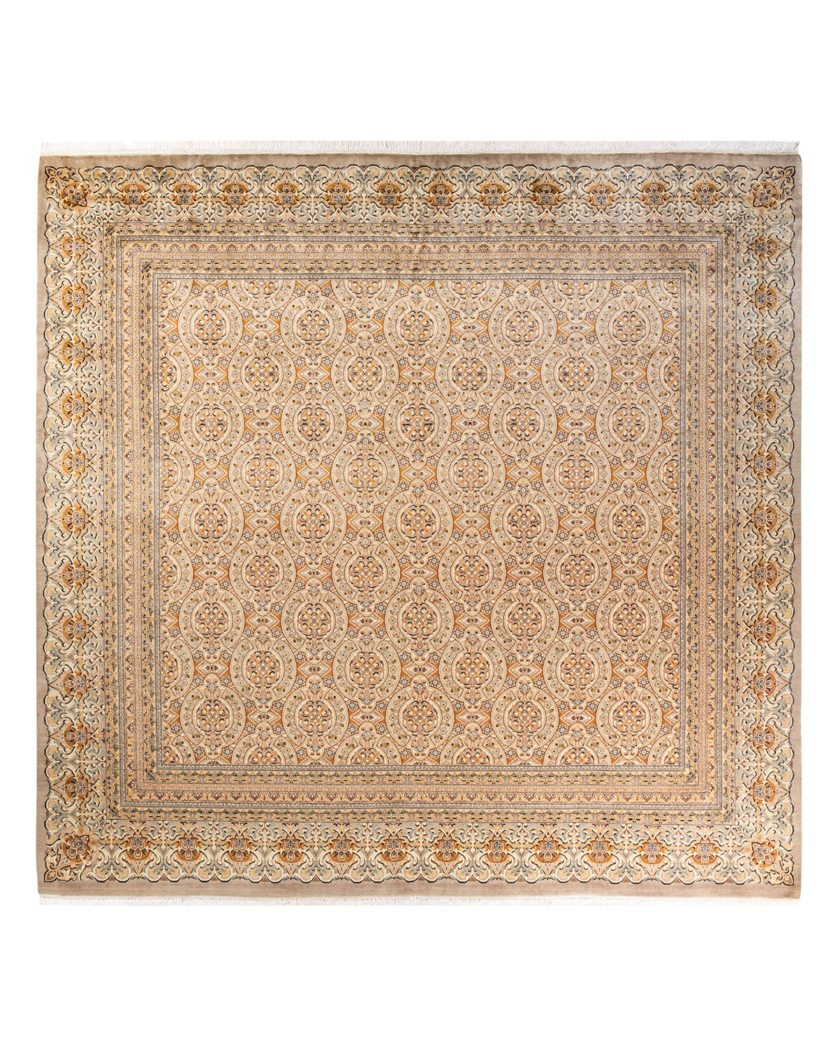 Mogul, One-of-a-Kind Hand-Knotted Area Rug - Ivory, 9' 4" x 10' 1"