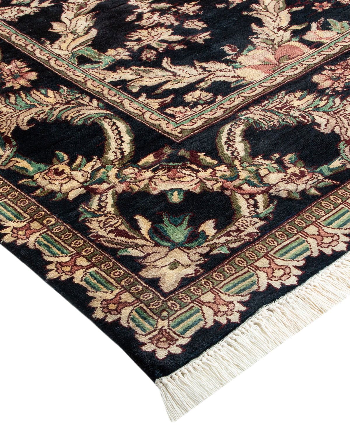 Mogul, One-of-a-Kind Hand-Knotted Area Rug - Black, 5' 10" x 8' 9"