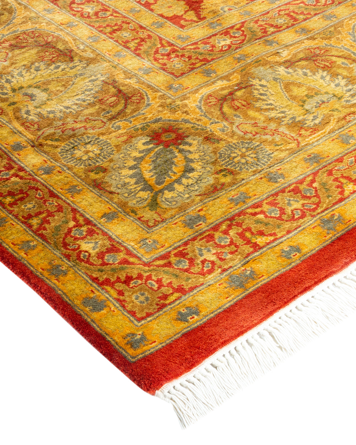 Mogul, One-of-a-Kind Hand-Knotted Area Rug - Orange, 6' 2" x 8' 5"