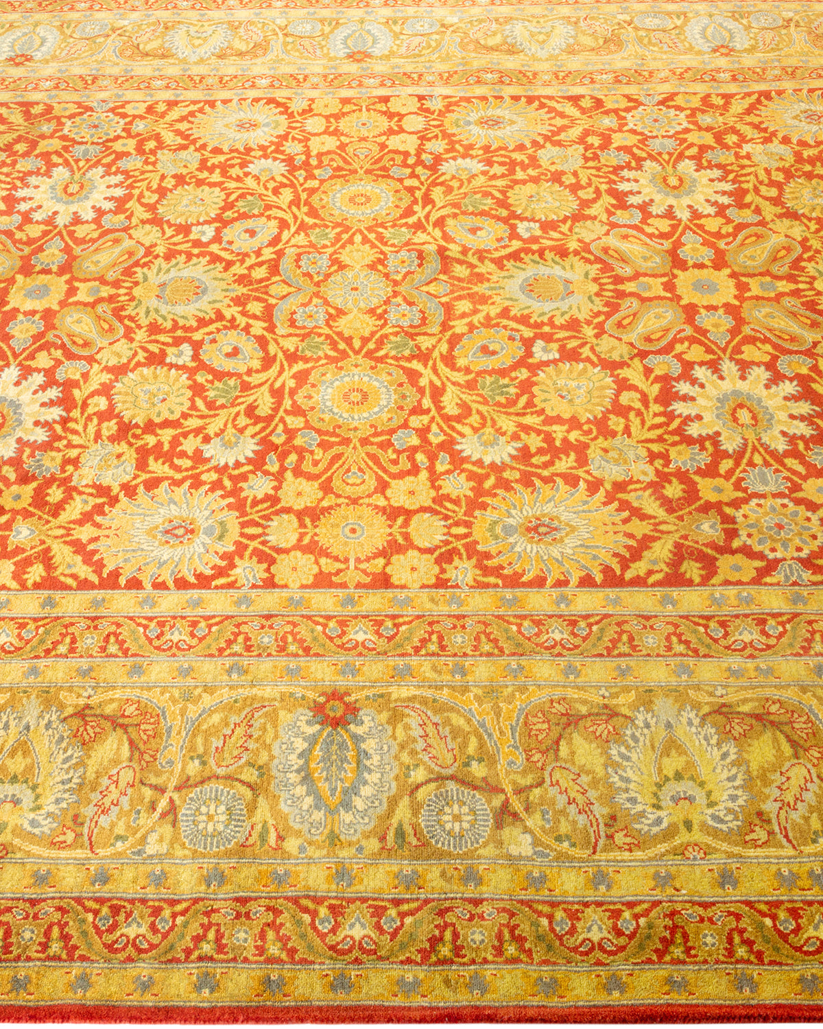 Mogul, One-of-a-Kind Hand-Knotted Area Rug - Orange, 6' 2" x 8' 5"