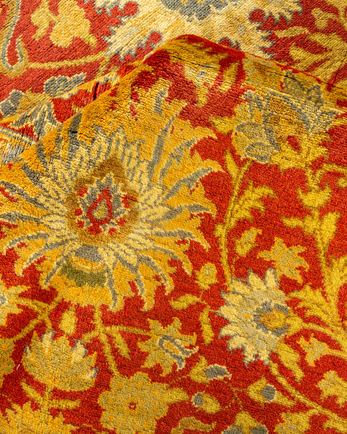 Mogul, One-of-a-Kind Hand-Knotted Area Rug - Orange, 6' 2" x 8' 5"