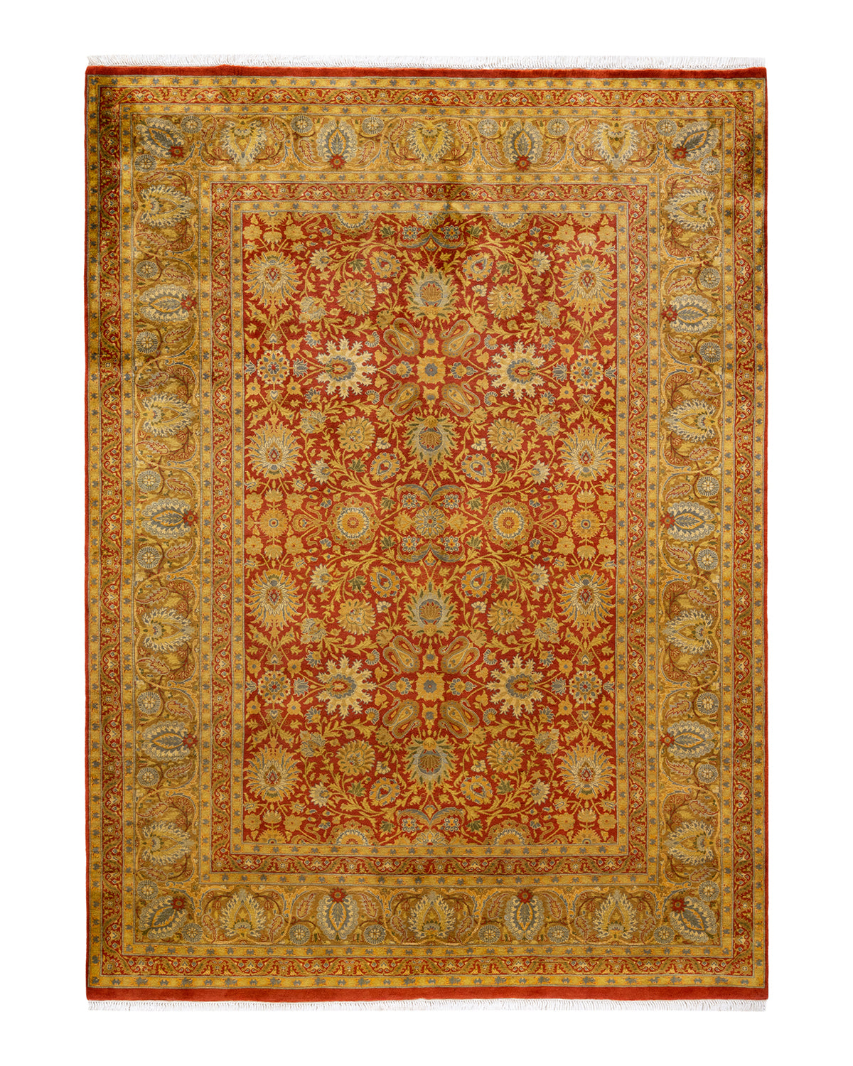 Mogul, One-of-a-Kind Hand-Knotted Area Rug - Orange, 6' 2" x 8' 5"