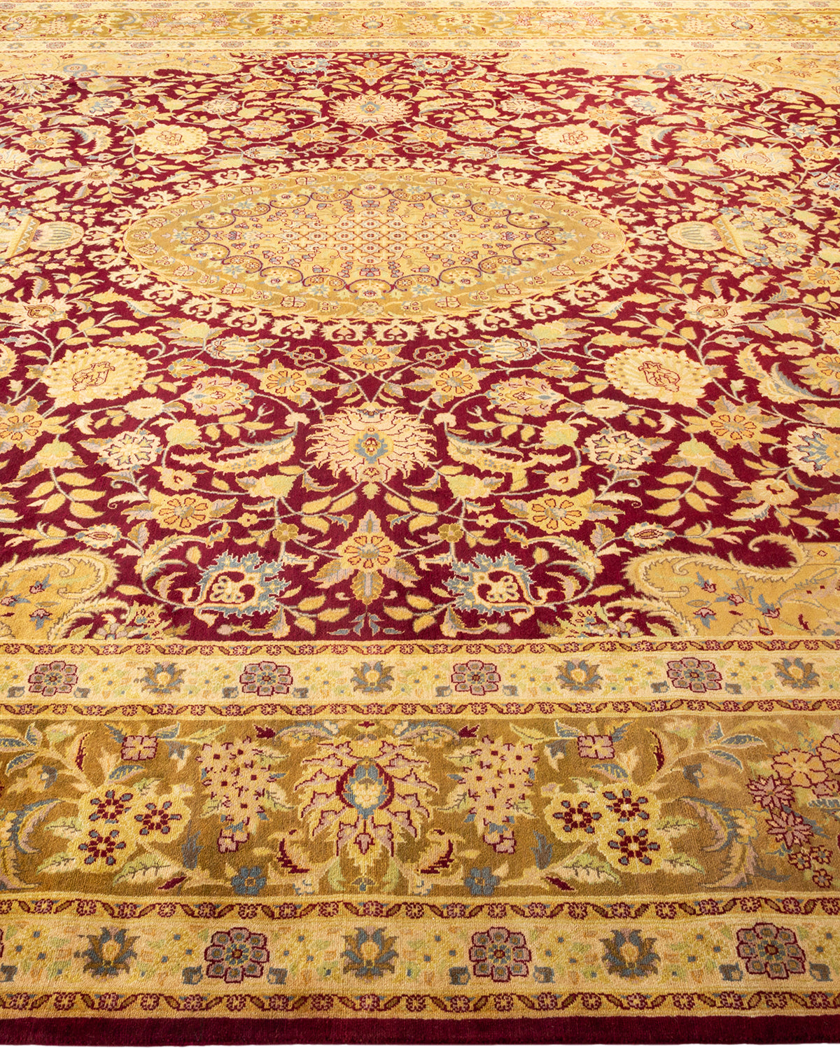 Mogul, One-of-a-Kind Hand-Knotted Area Rug - Red, 9' 1" x 12' 3"