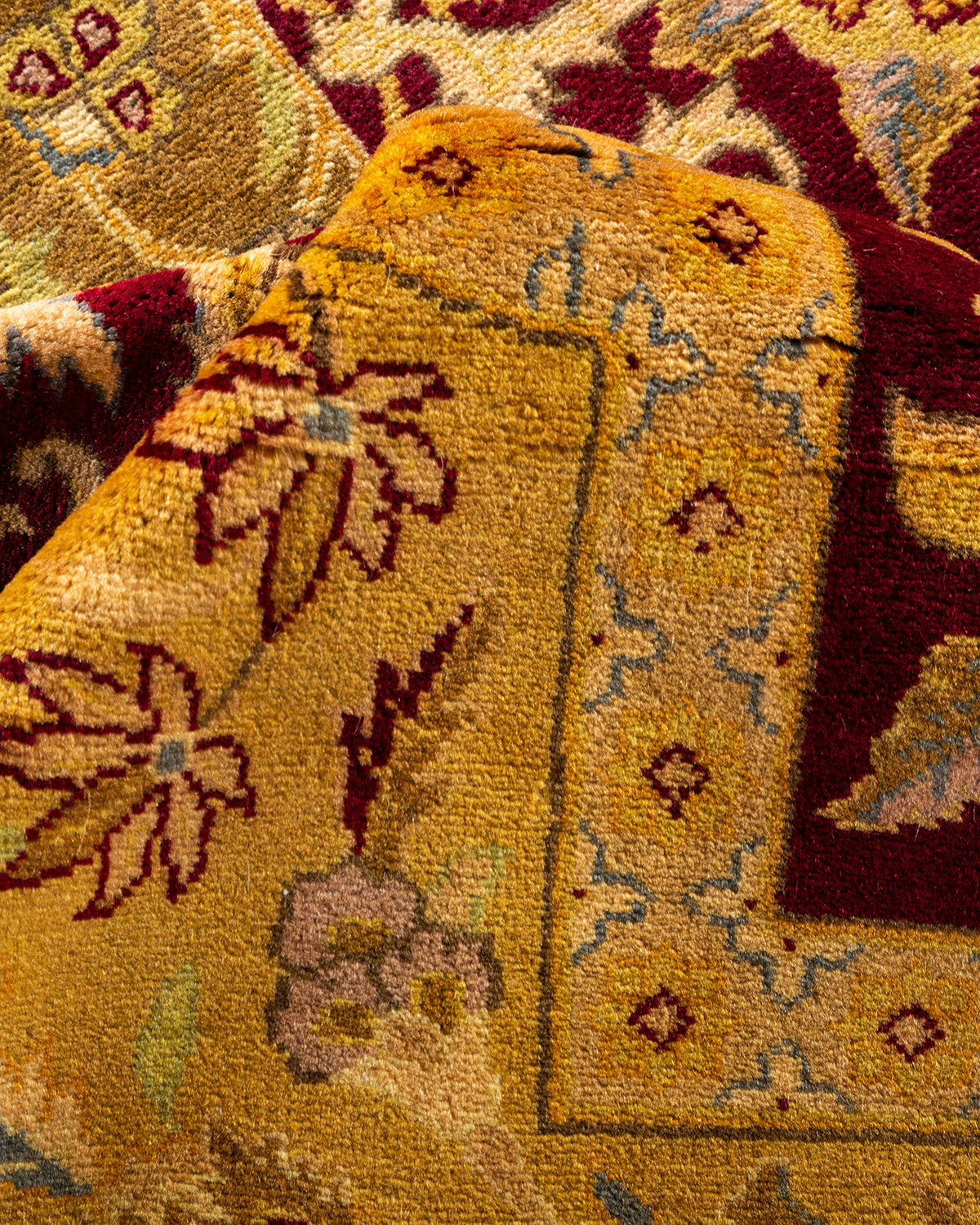 Mogul, One-of-a-Kind Hand-Knotted Area Rug - Red, 9' 1" x 12' 3"