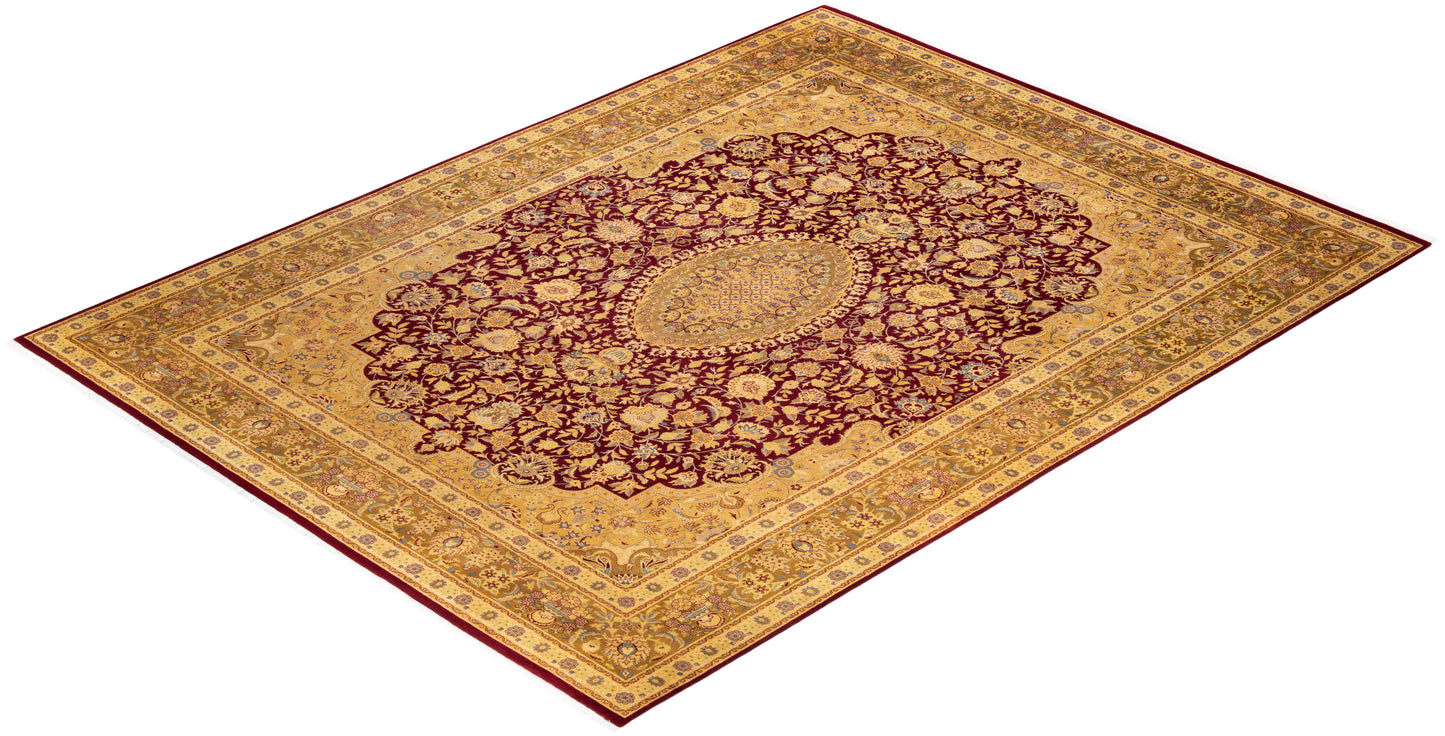Mogul, One-of-a-Kind Hand-Knotted Area Rug - Red, 9' 1" x 12' 3"