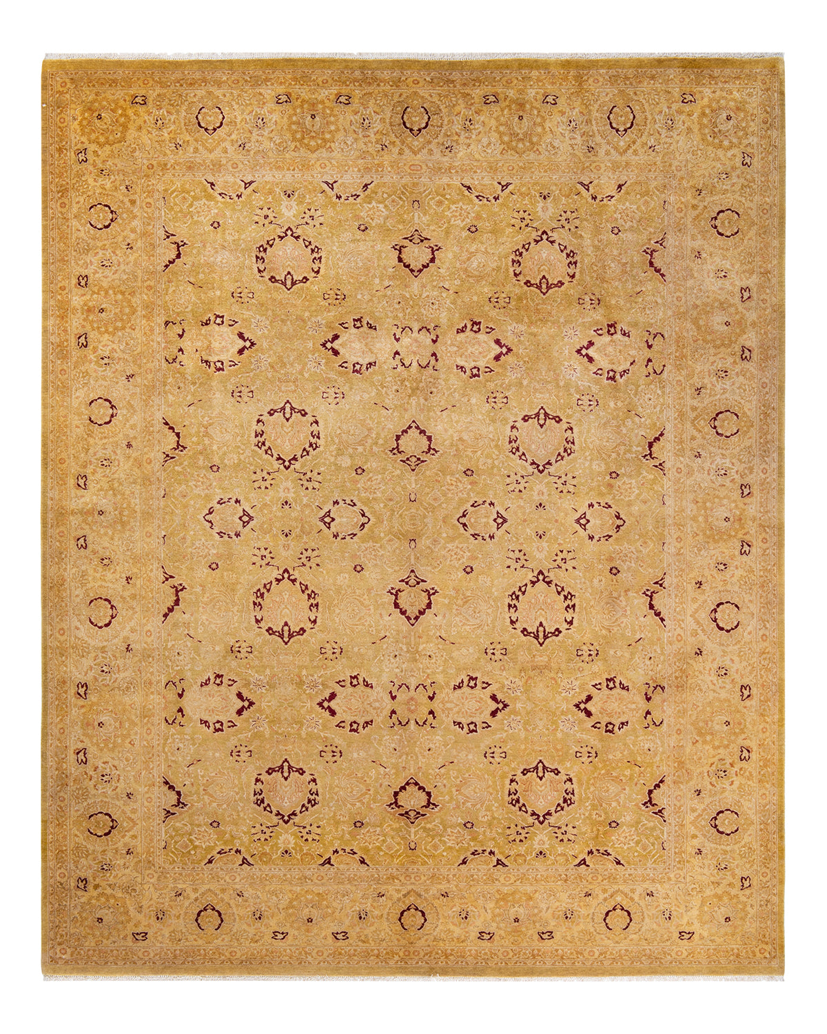 Mogul, One-of-a-Kind Hand-Knotted Area Rug - Green, 8' 2" x 10' 1"