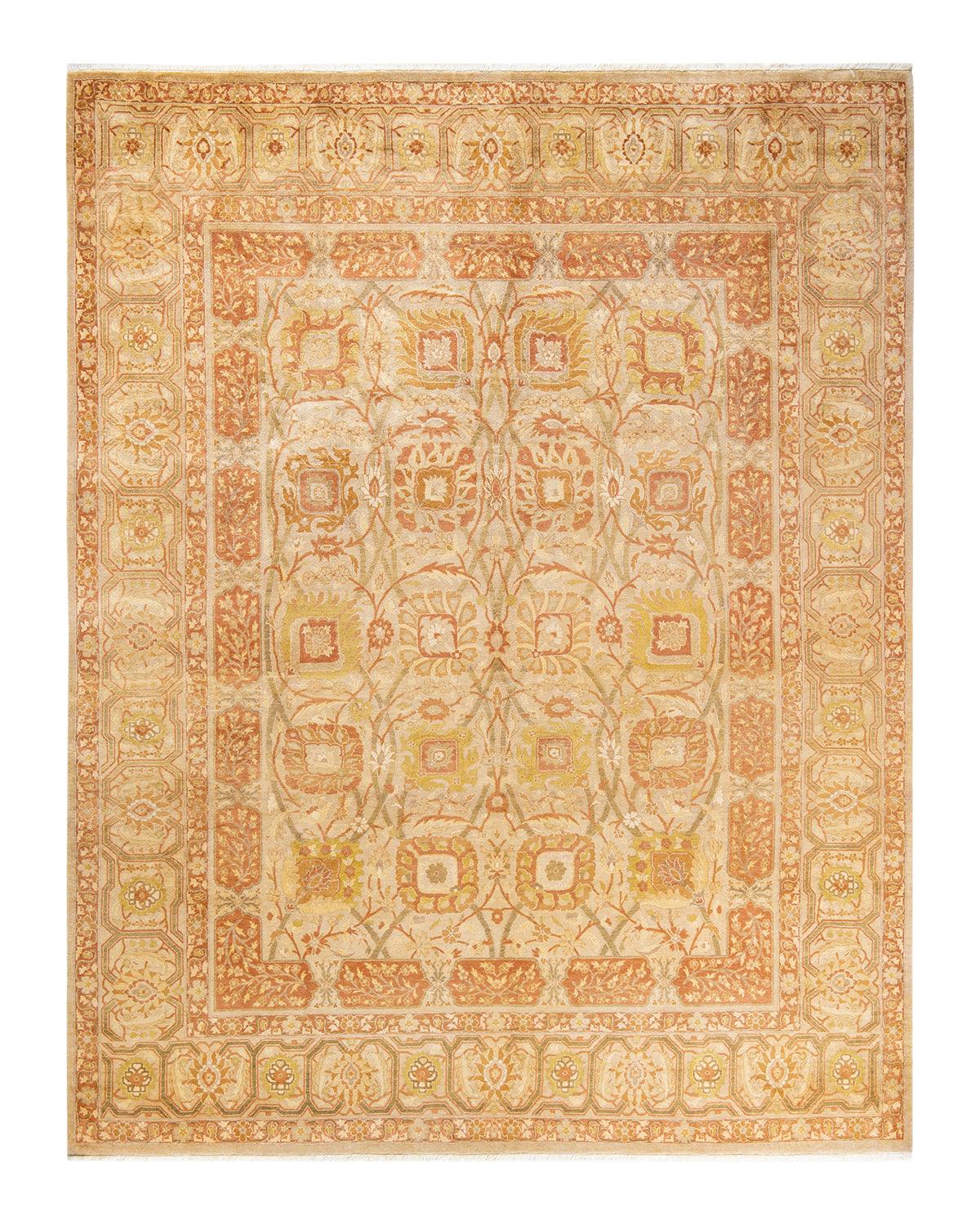 Mogul, One-of-a-Kind Hand-Knotted Area Rug - Yellow, 8' 1" x 10' 3"