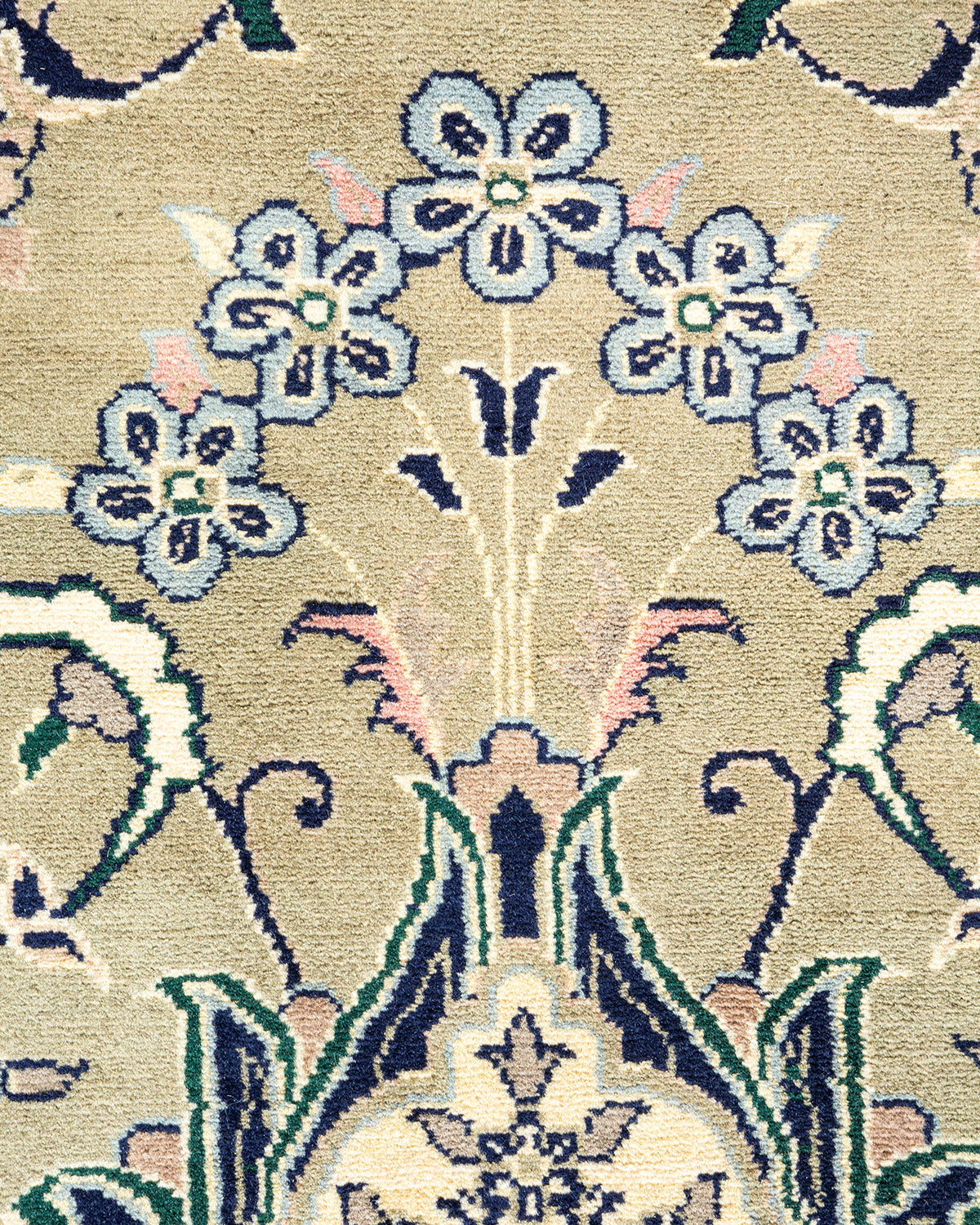 Mogul, One-of-a-Kind Hand-Knotted Area Rug - Green, 9' 2" x 12' 9"