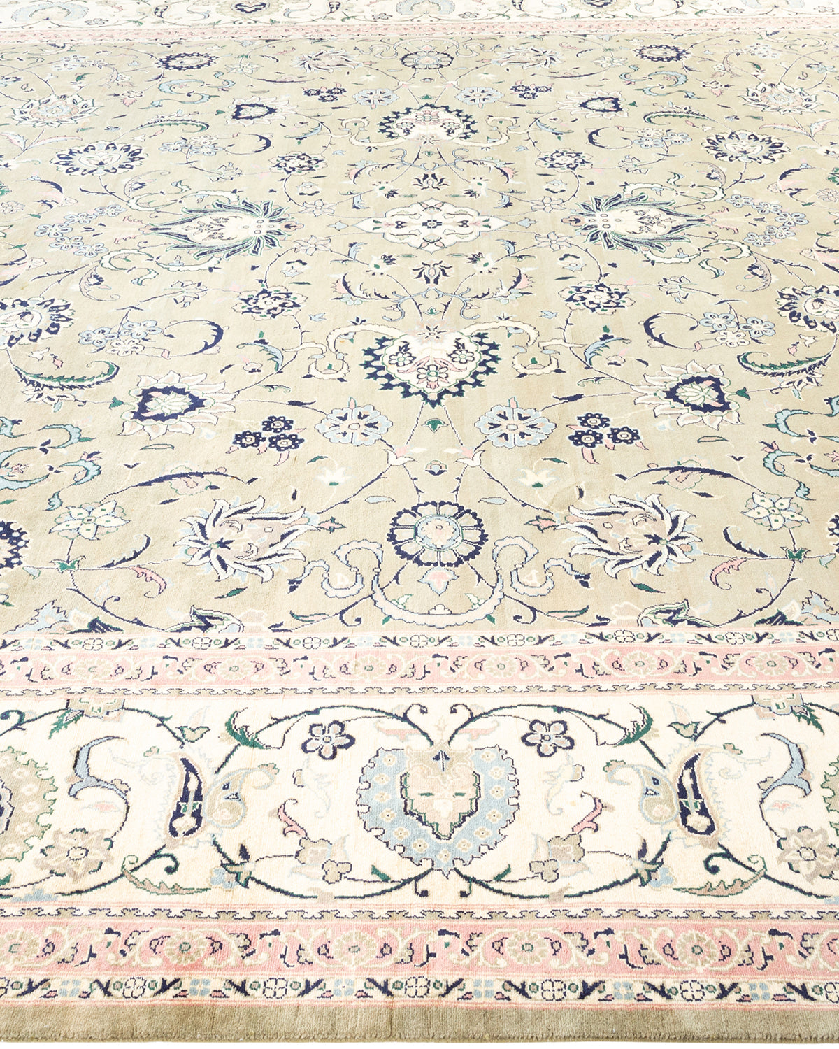 Mogul, One-of-a-Kind Hand-Knotted Area Rug - Green, 9' 2" x 12' 9"