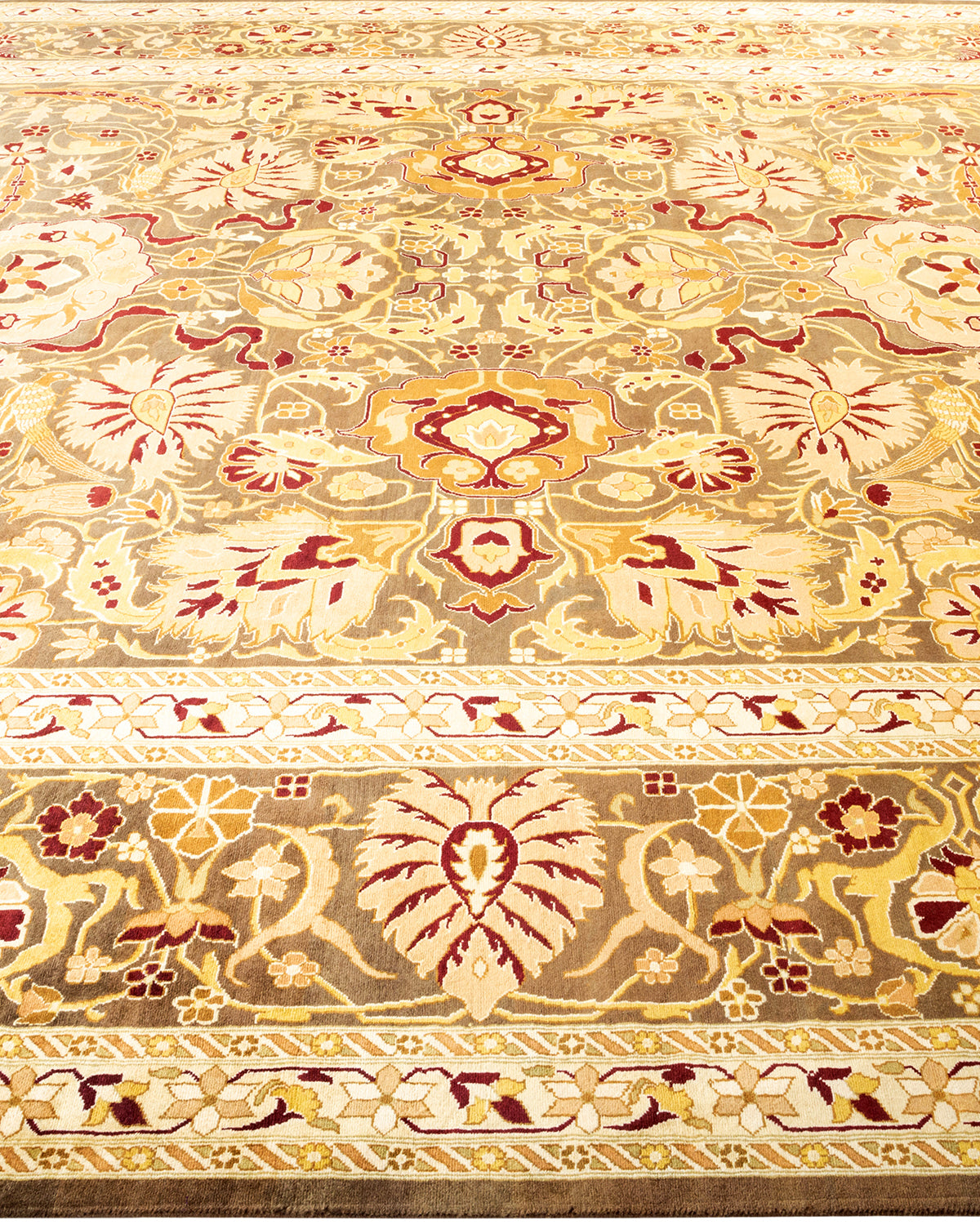 Mogul, One-of-a-Kind Hand-Knotted Area Rug - Brown, 9' 0" x 12' 1"
