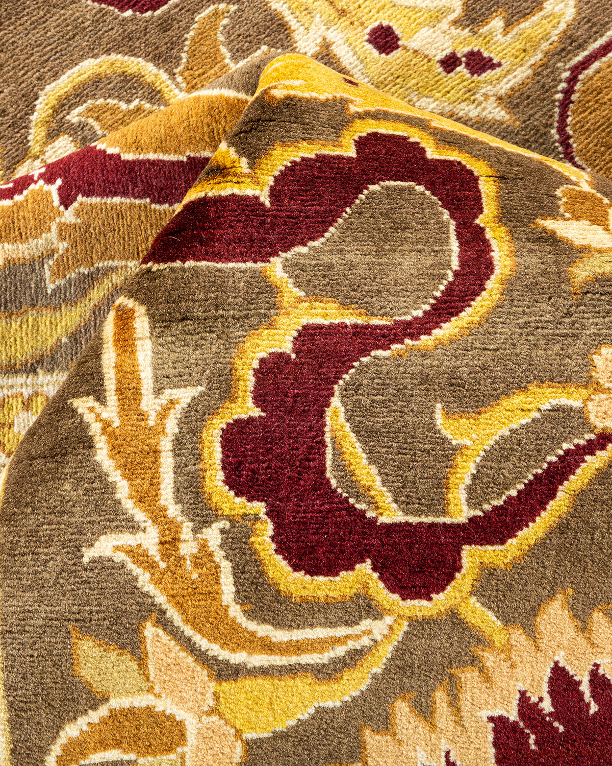 Mogul, One-of-a-Kind Hand-Knotted Area Rug - Brown, 9' 0" x 12' 1"