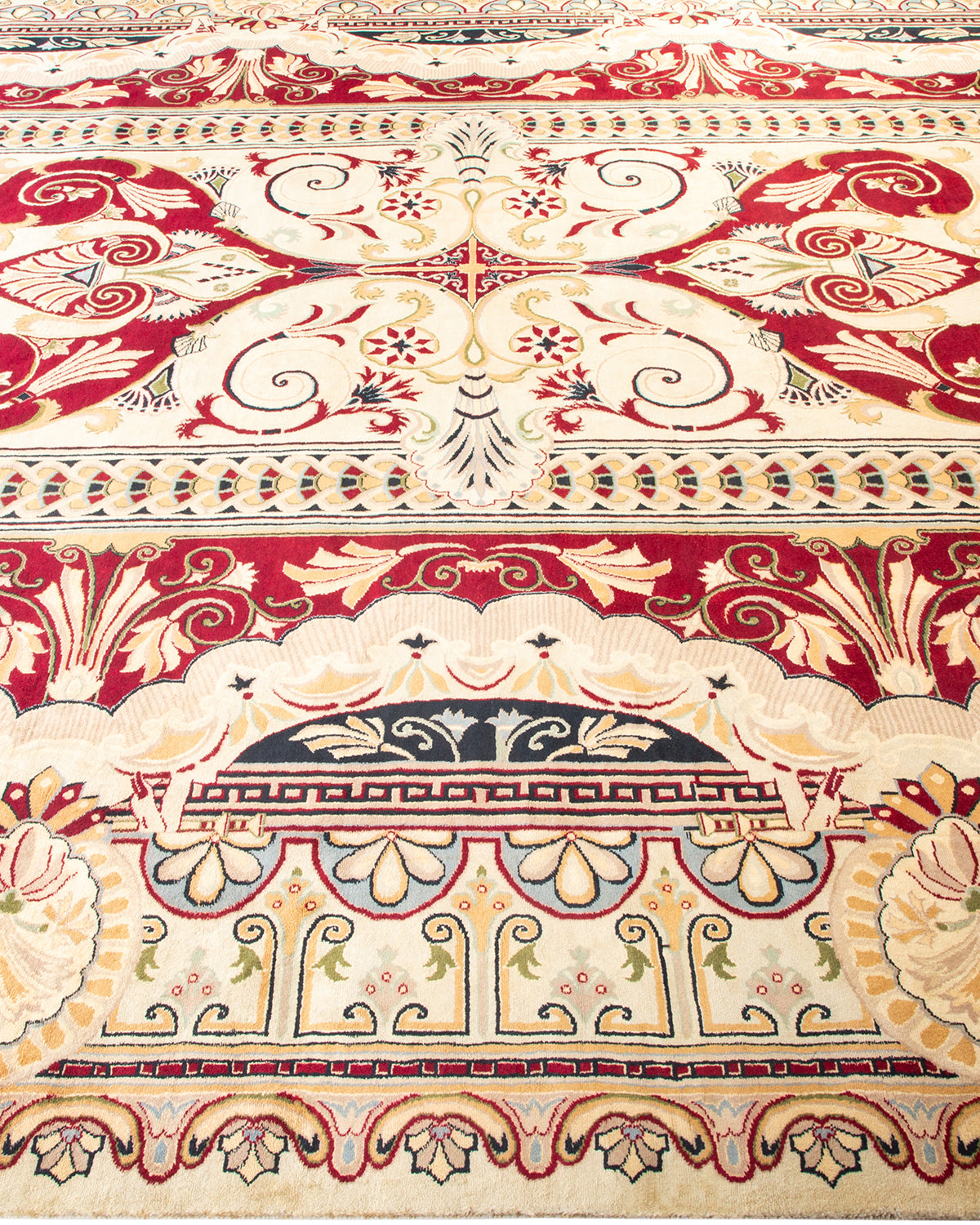 Mogul, One-of-a-Kind Hand-Knotted Area Rug - Ivory, 8' 10" x 12' 3"