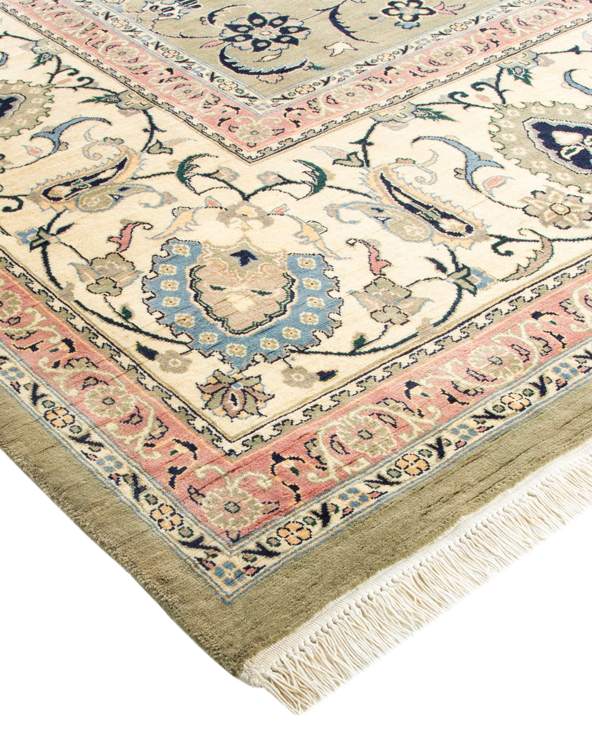 Mogul, One-of-a-Kind Hand-Knotted Area Rug - Green, 9' 2" x 11' 8"