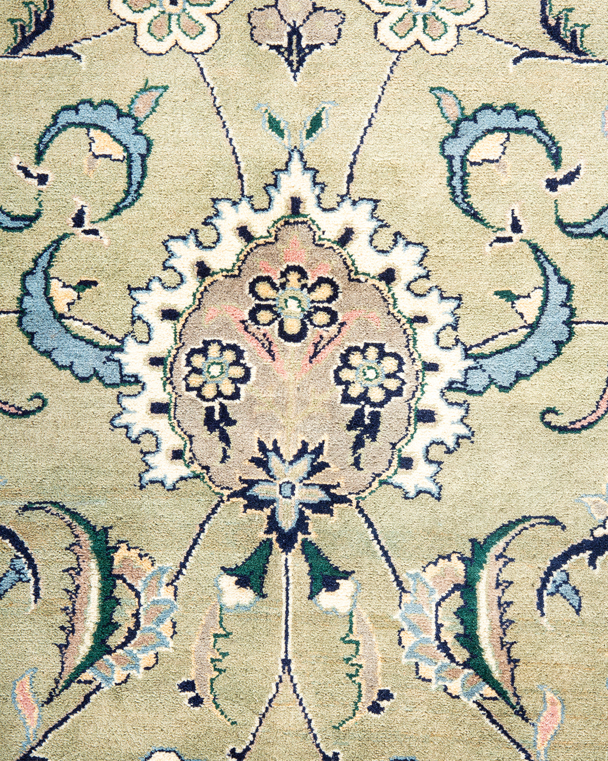 Mogul, One-of-a-Kind Hand-Knotted Area Rug - Green, 9' 2" x 11' 8"