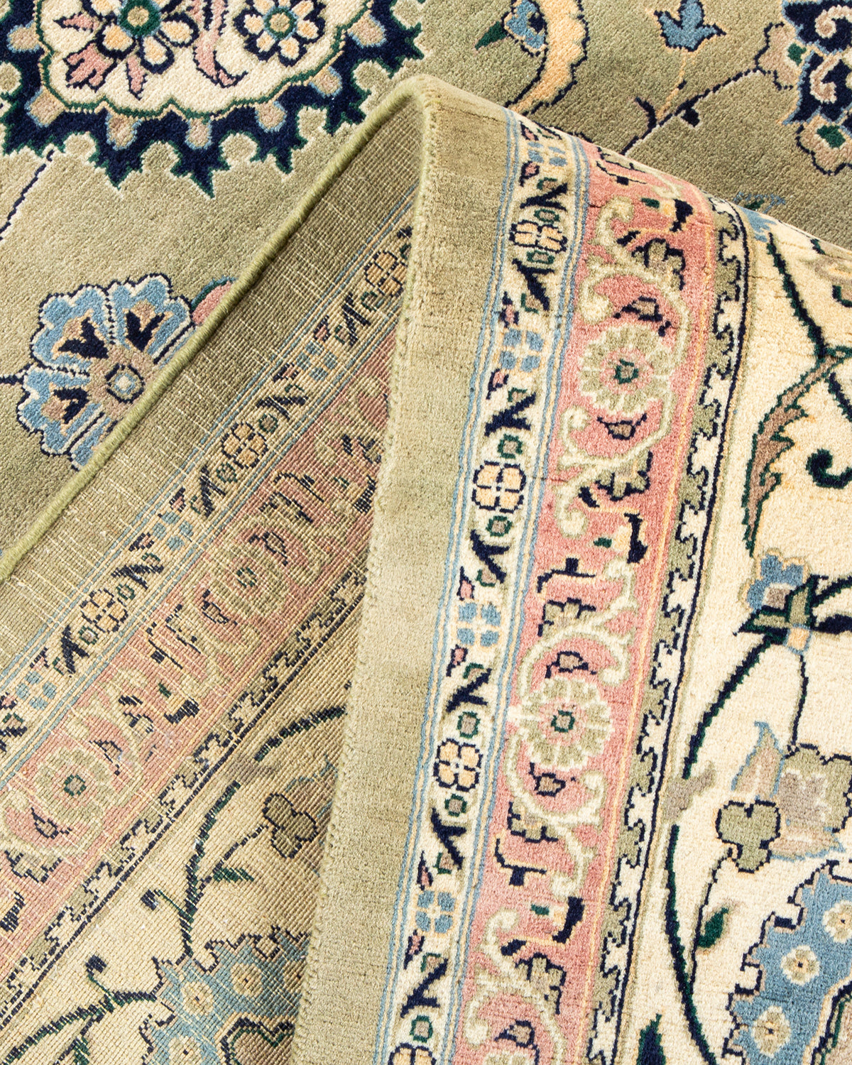 Mogul, One-of-a-Kind Hand-Knotted Area Rug - Green, 9' 2" x 11' 8"