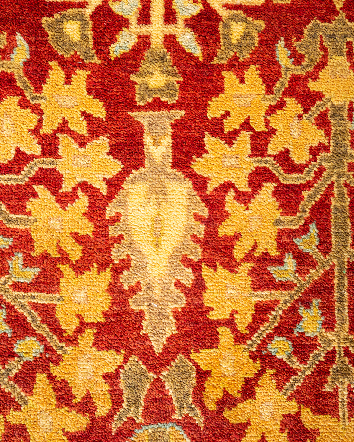 Eclectic, One-of-a-Kind Hand-Knotted Area Rug - Red, 8' 1" x 10' 8"