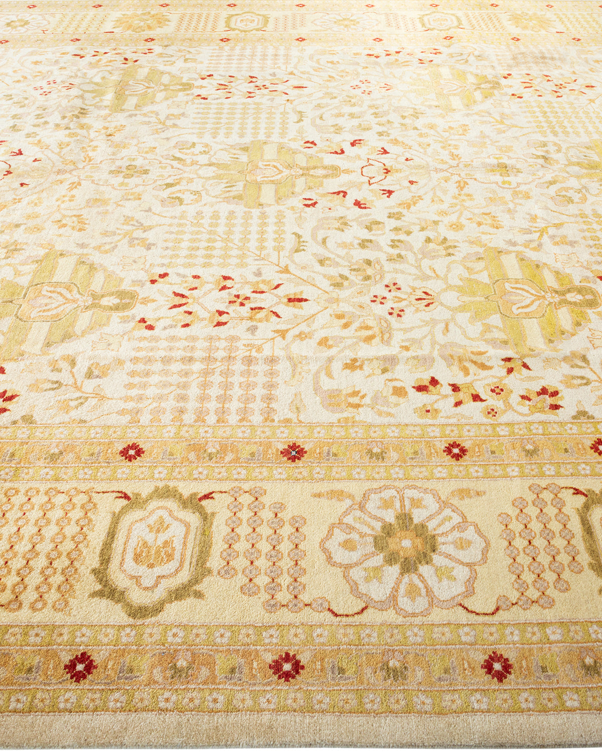 Mogul, One-of-a-Kind Hand-Knotted Area Rug - Ivory, 9' 0" x 11' 10"