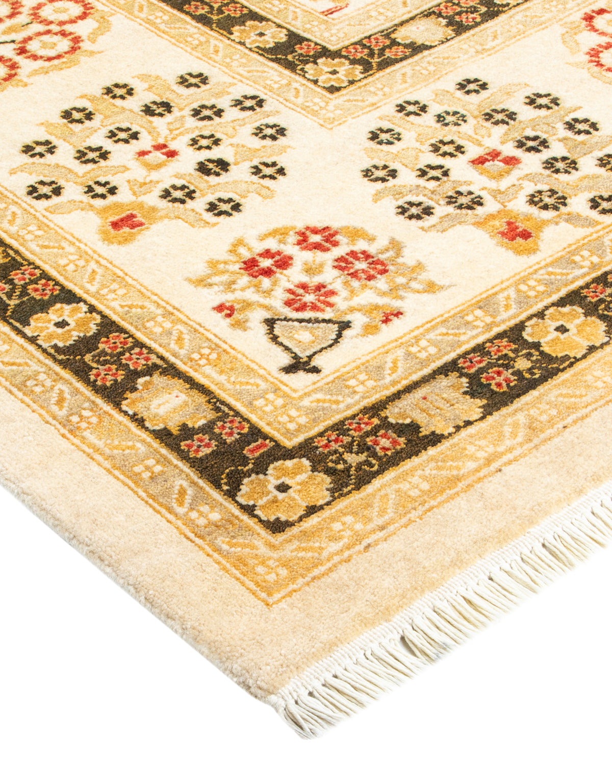 Mogul, One-of-a-Kind Hand-Knotted Area Rug - Ivory, 9' 2" x 12' 1"