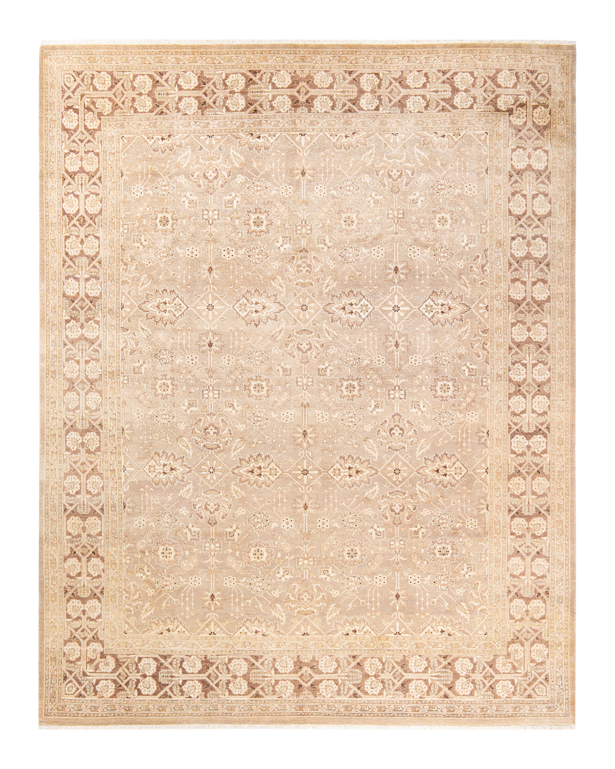 Mogul, One-of-a-Kind Hand-Knotted Area Rug - Ivory, 8' 1" x 10' 5"
