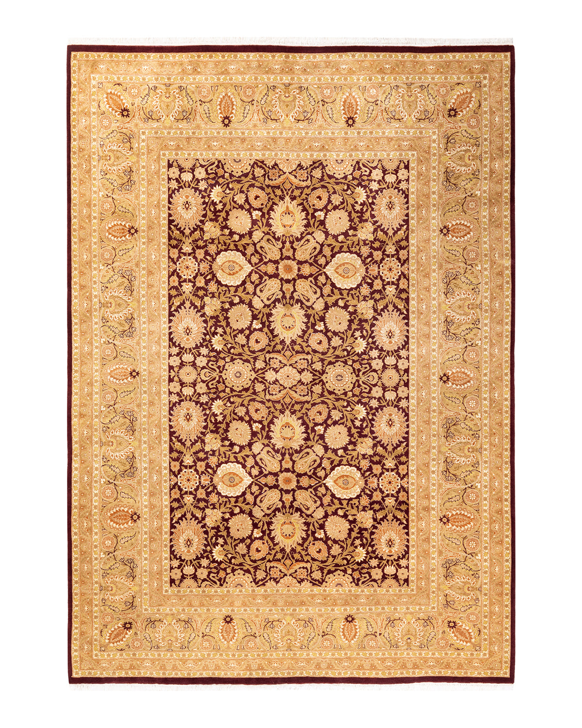 Mogul, One-of-a-Kind Hand-Knotted Area Rug - Red, 6' 1" x 8' 9"