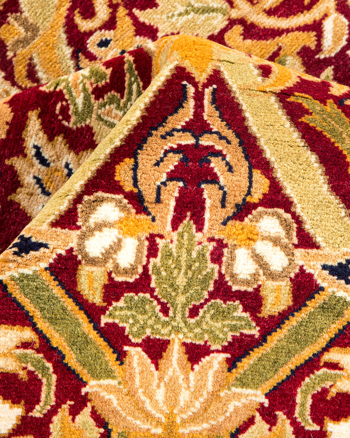 Mogul, One-of-a-Kind Hand-Knotted Area Rug - Red, 6' 0" x 6' 2"
