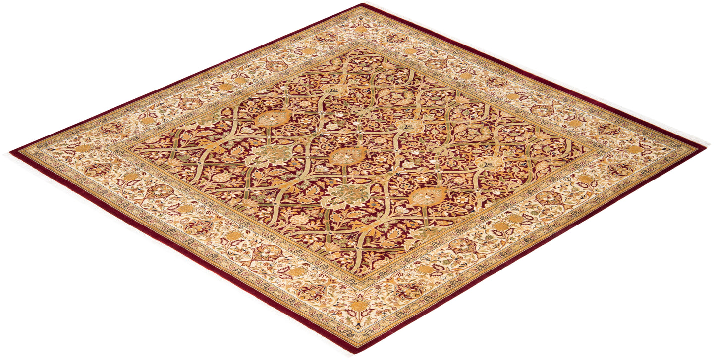 Mogul, One-of-a-Kind Hand-Knotted Area Rug - Red, 6' 0" x 6' 2"
