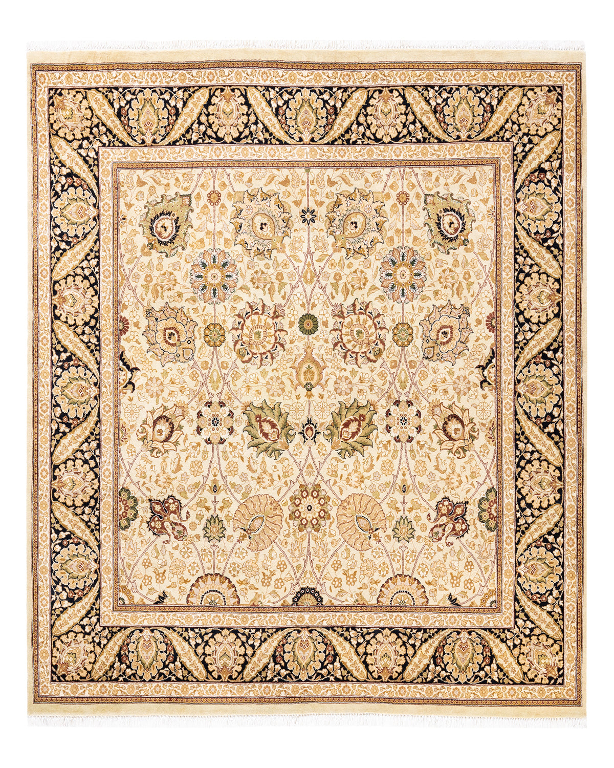 Mogul, One-of-a-Kind Hand-Knotted Area Rug - Beige, 6' 1" x 6' 4"