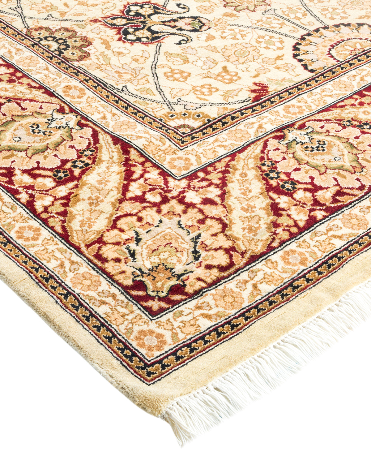 Mogul, One-of-a-Kind Hand-Knotted Area Rug - Ivory, 6' 1" x 6' 4"