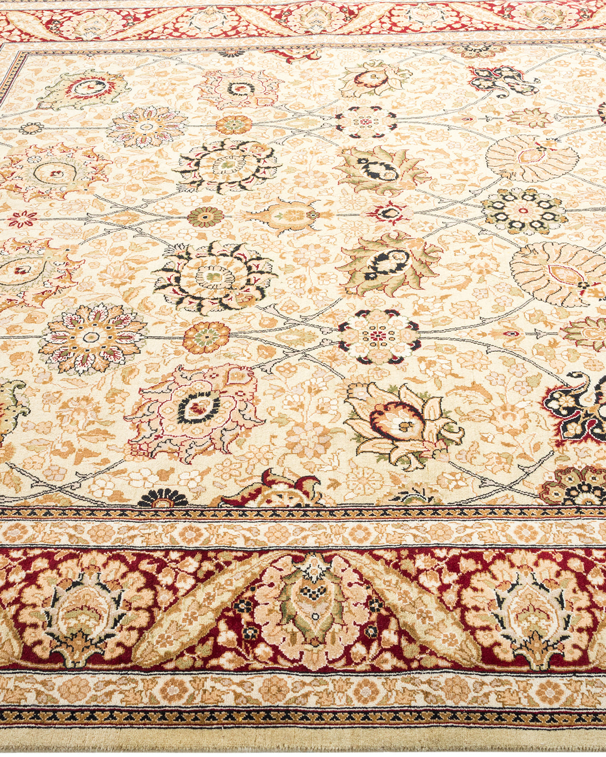 Mogul, One-of-a-Kind Hand-Knotted Area Rug - Ivory, 6' 1" x 6' 4"