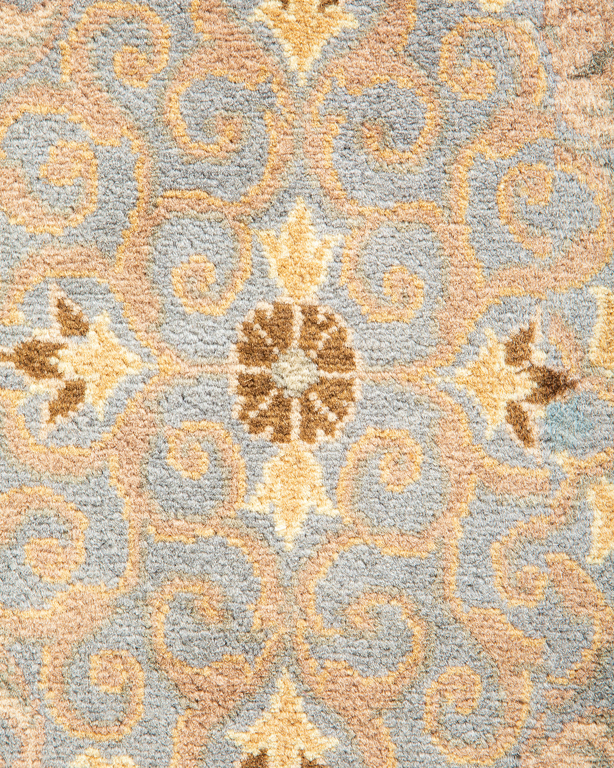 Mogul, One-of-a-Kind Hand-Knotted Area Rug - Light Gray, 9' 1" x 12' 6"