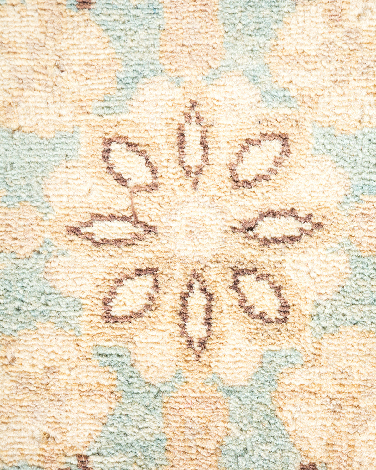 Eclectic, One-of-a-Kind Hand-Knotted Area Rug - Light Blue, 6' 3" x 8' 5"