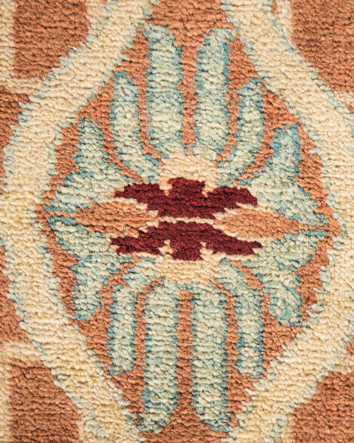 Eclectic, One-of-a-Kind Hand-Knotted Area Rug - Yellow, 6' 3" x 8' 8"