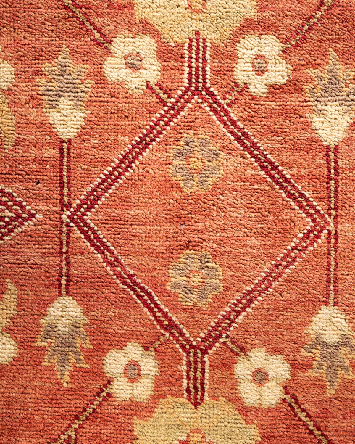 Mogul, One-of-a-Kind Hand-Knotted Area Rug - Pink, 9' 1" x 12' 1"