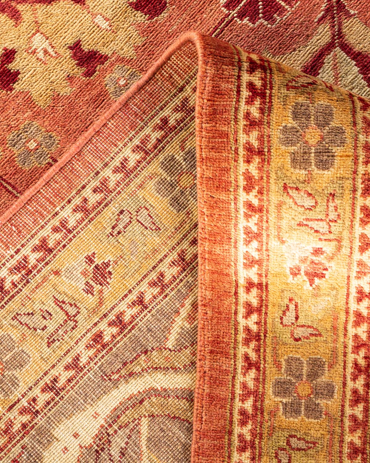Mogul, One-of-a-Kind Hand-Knotted Area Rug - Pink, 9' 1" x 12' 1"