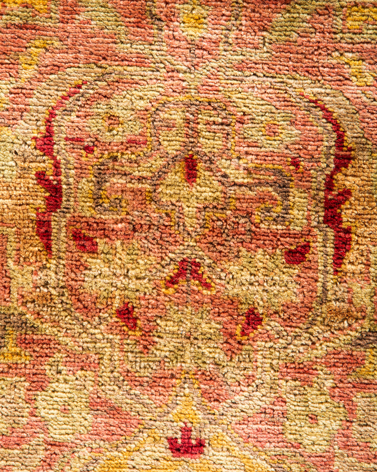 Eclectic, One-of-a-Kind Hand-Knotted Area Rug - Pink, 9' 2" x 11' 9"