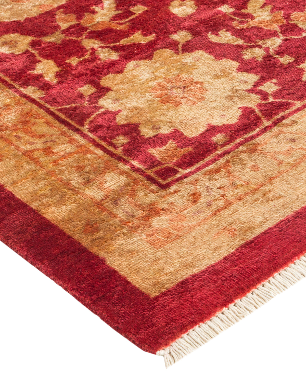 Eclectic, One-of-a-Kind Hand-Knotted Area Rug - Red, 10' 0" x 18' 0"