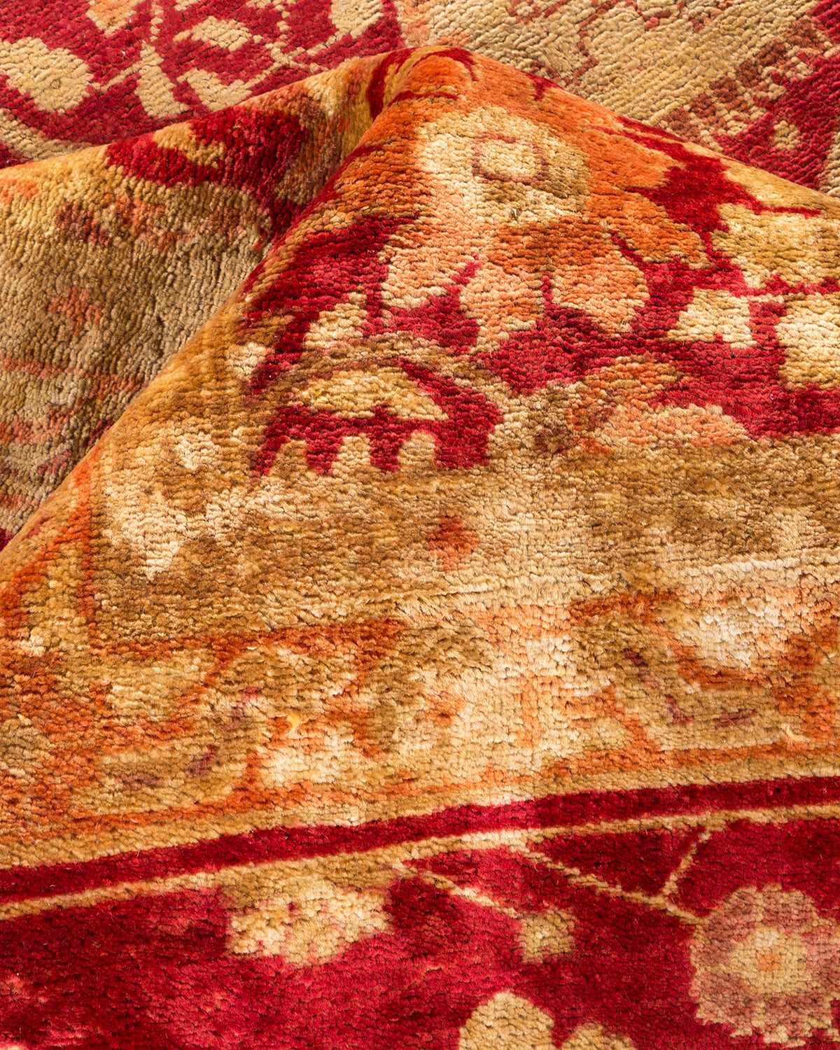 Eclectic, One-of-a-Kind Hand-Knotted Area Rug - Red, 10' 0" x 18' 0"