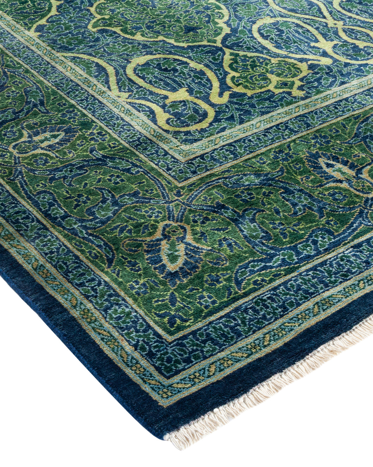 Mogul, One-of-a-Kind Hand-Knotted Area Rug - Blue, 6' 1" x 8' 10"